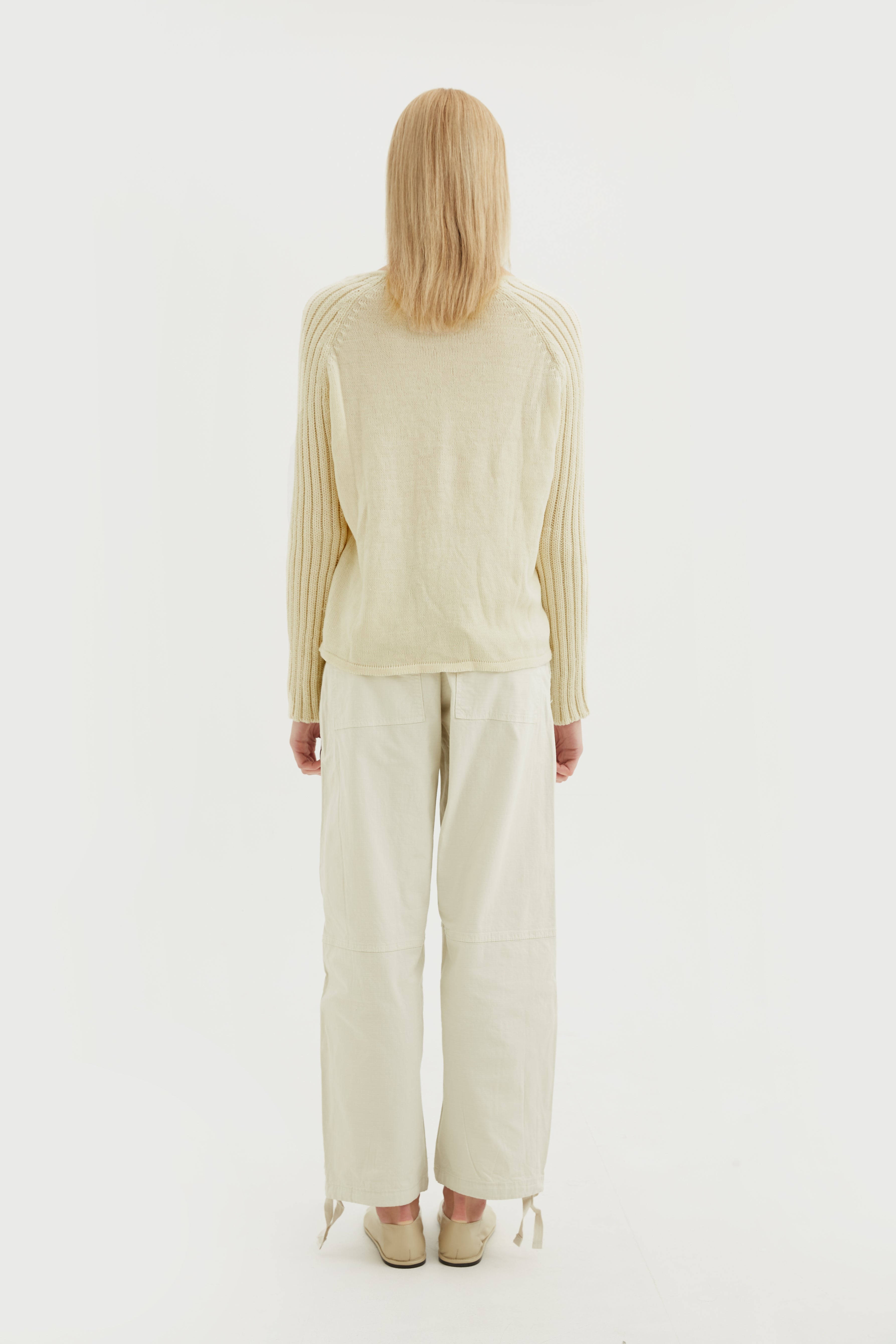 21 Cream White Birch Knit Sweater