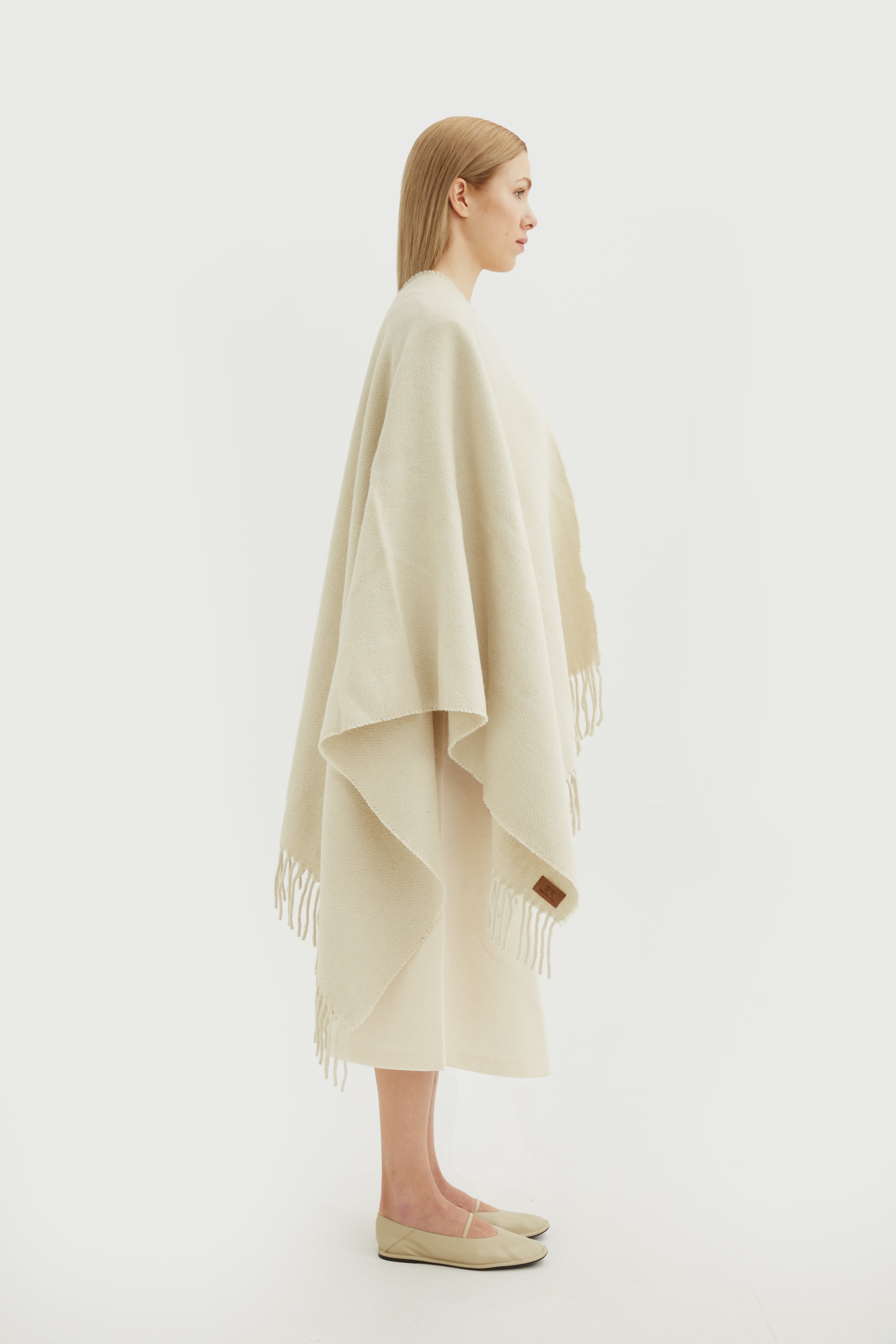 Natural fiber poncho