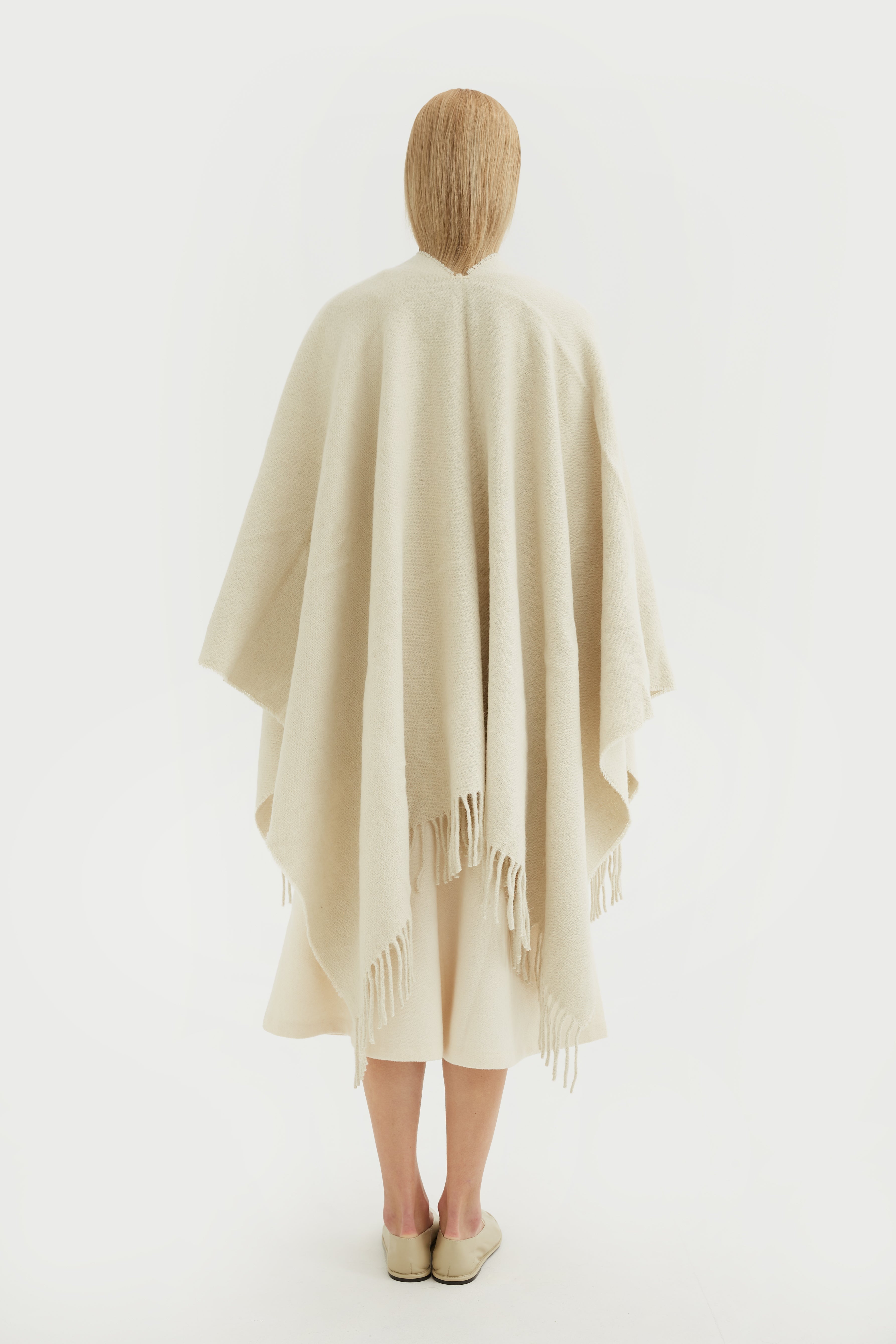 Natural fiber poncho