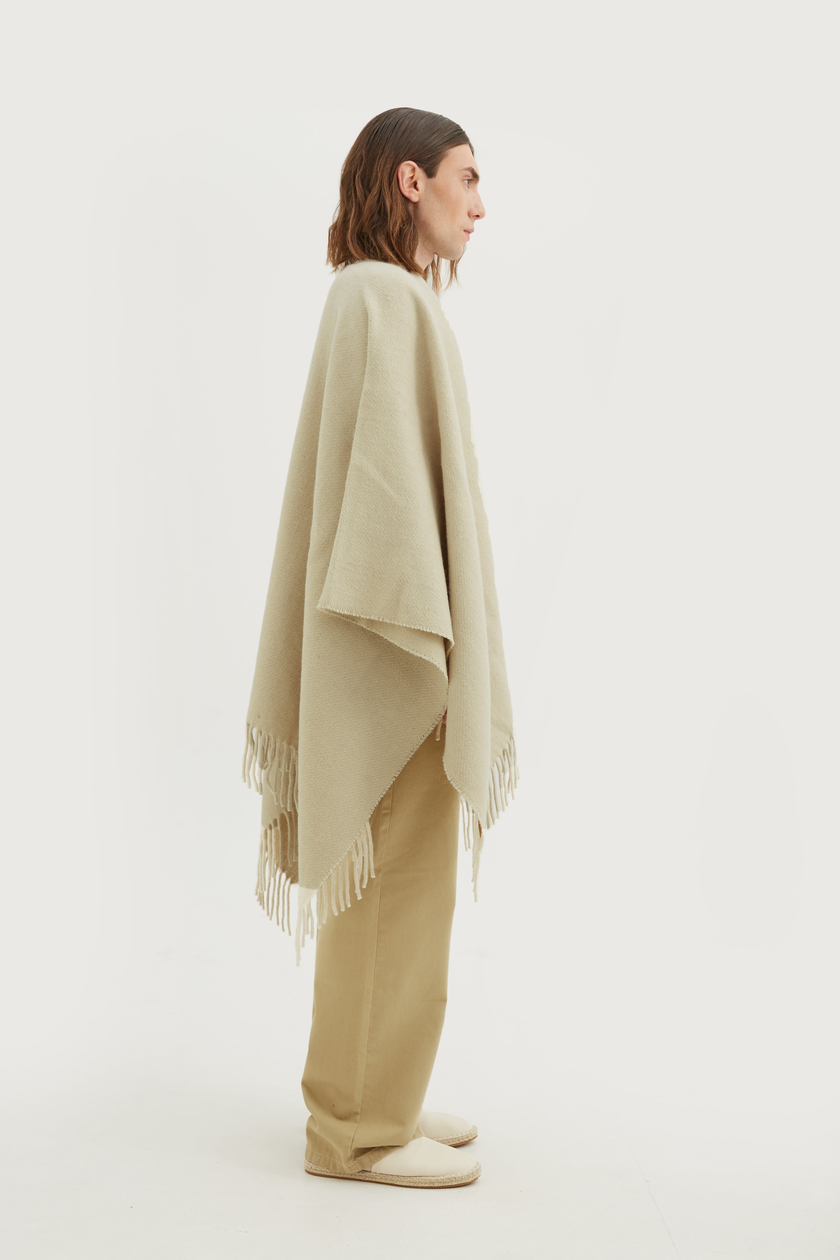 Natural fiber poncho