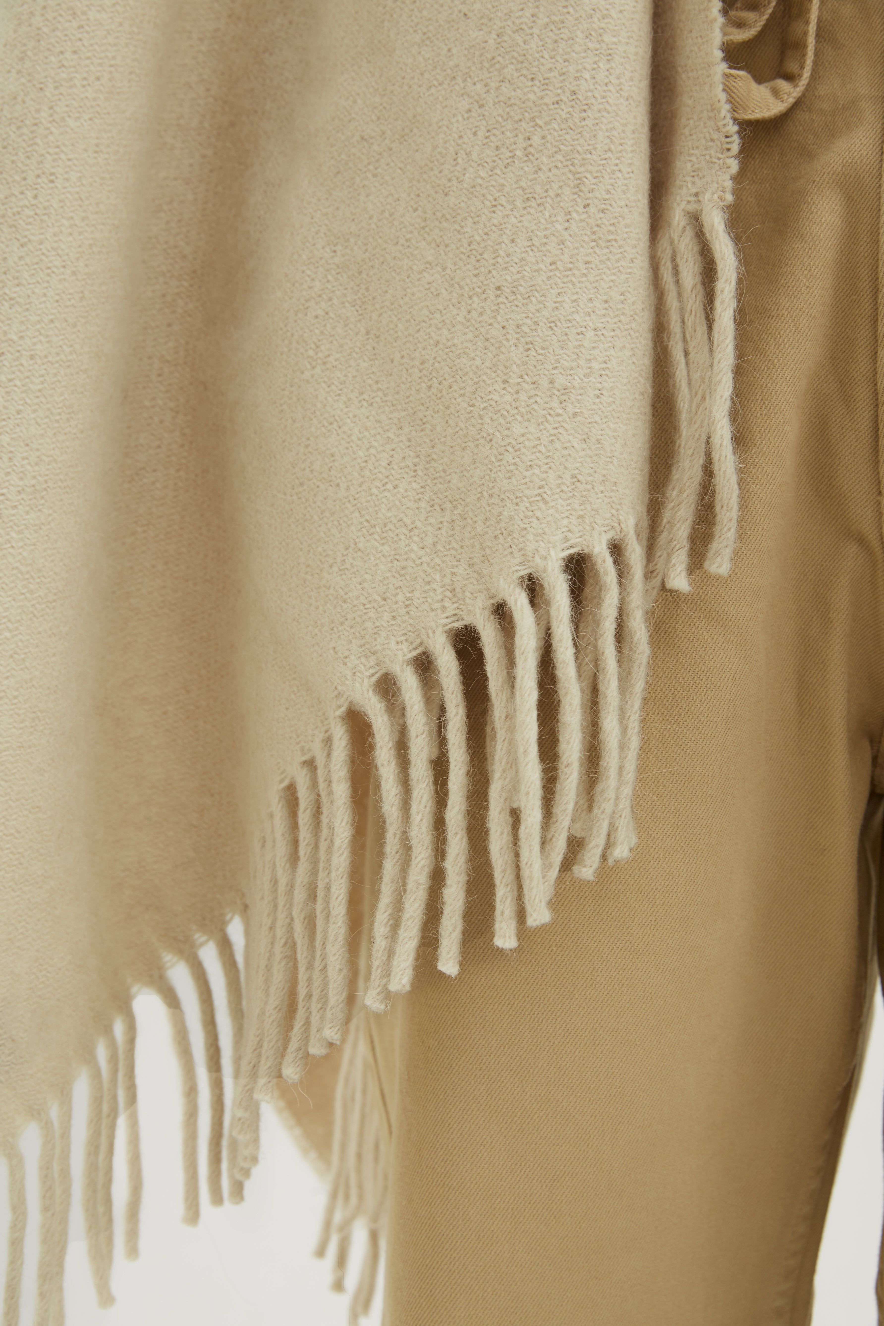 Natural fiber poncho