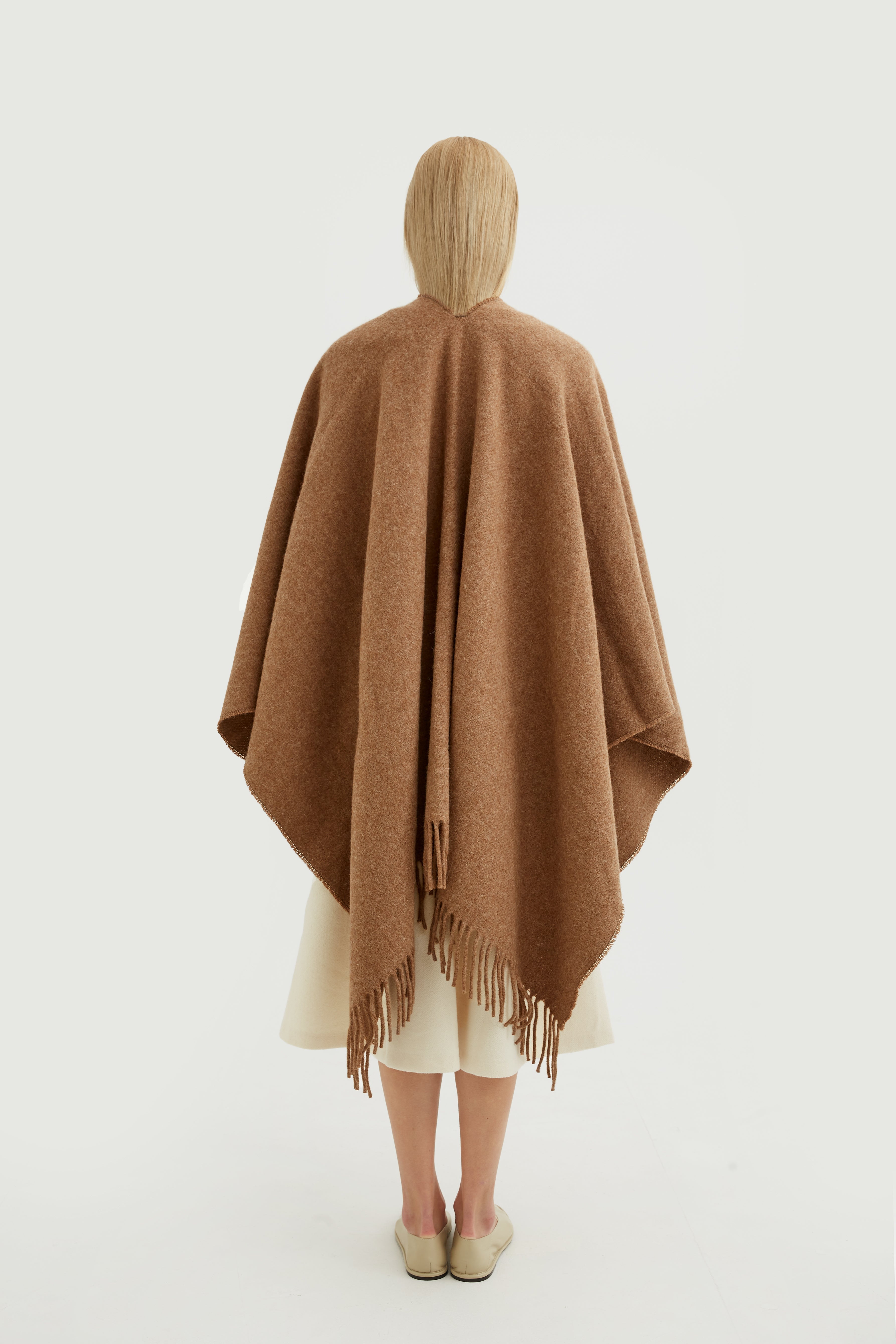 Natural fiber poncho