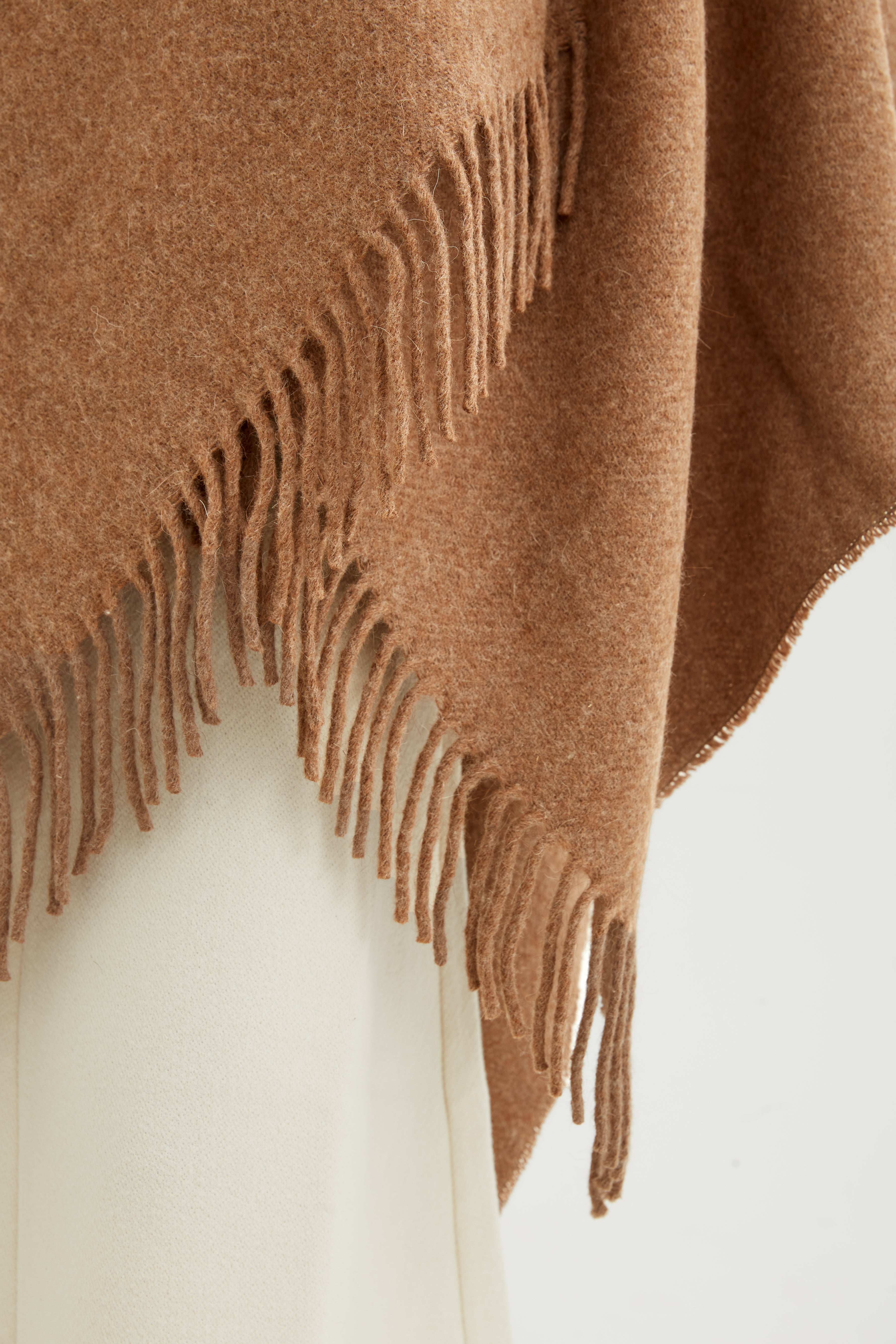 Natural fiber poncho