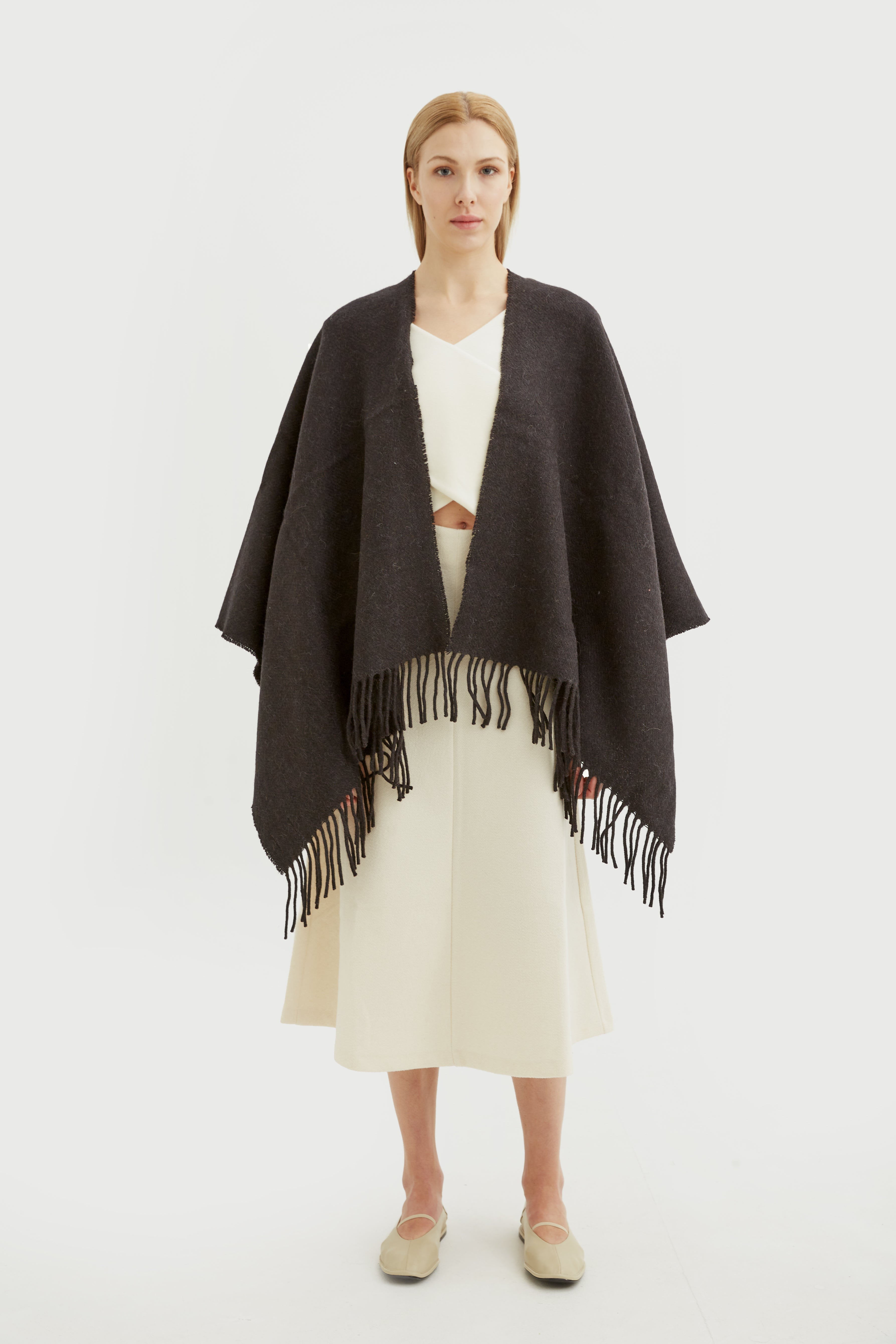 Natural fiber poncho