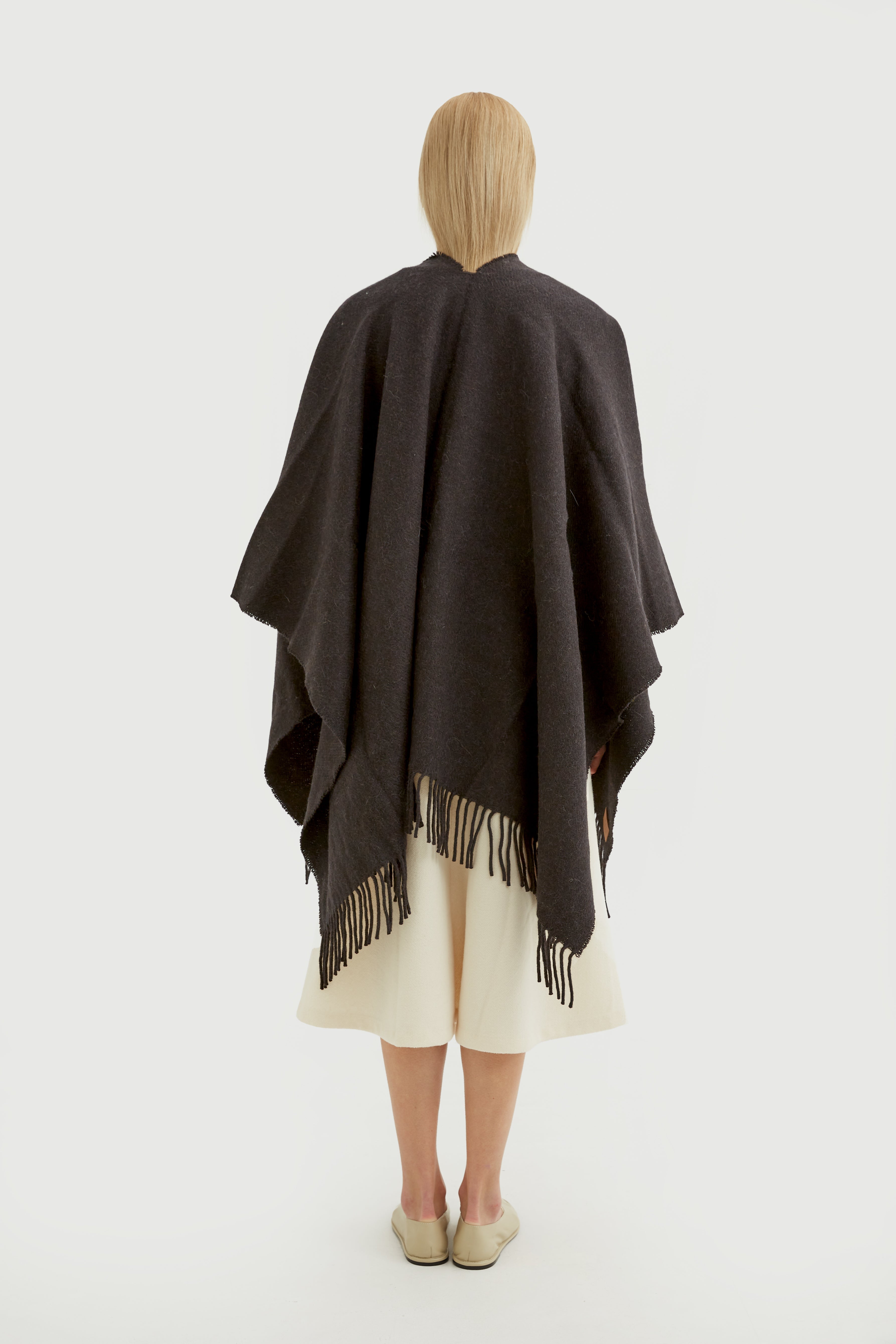 Natural fiber poncho