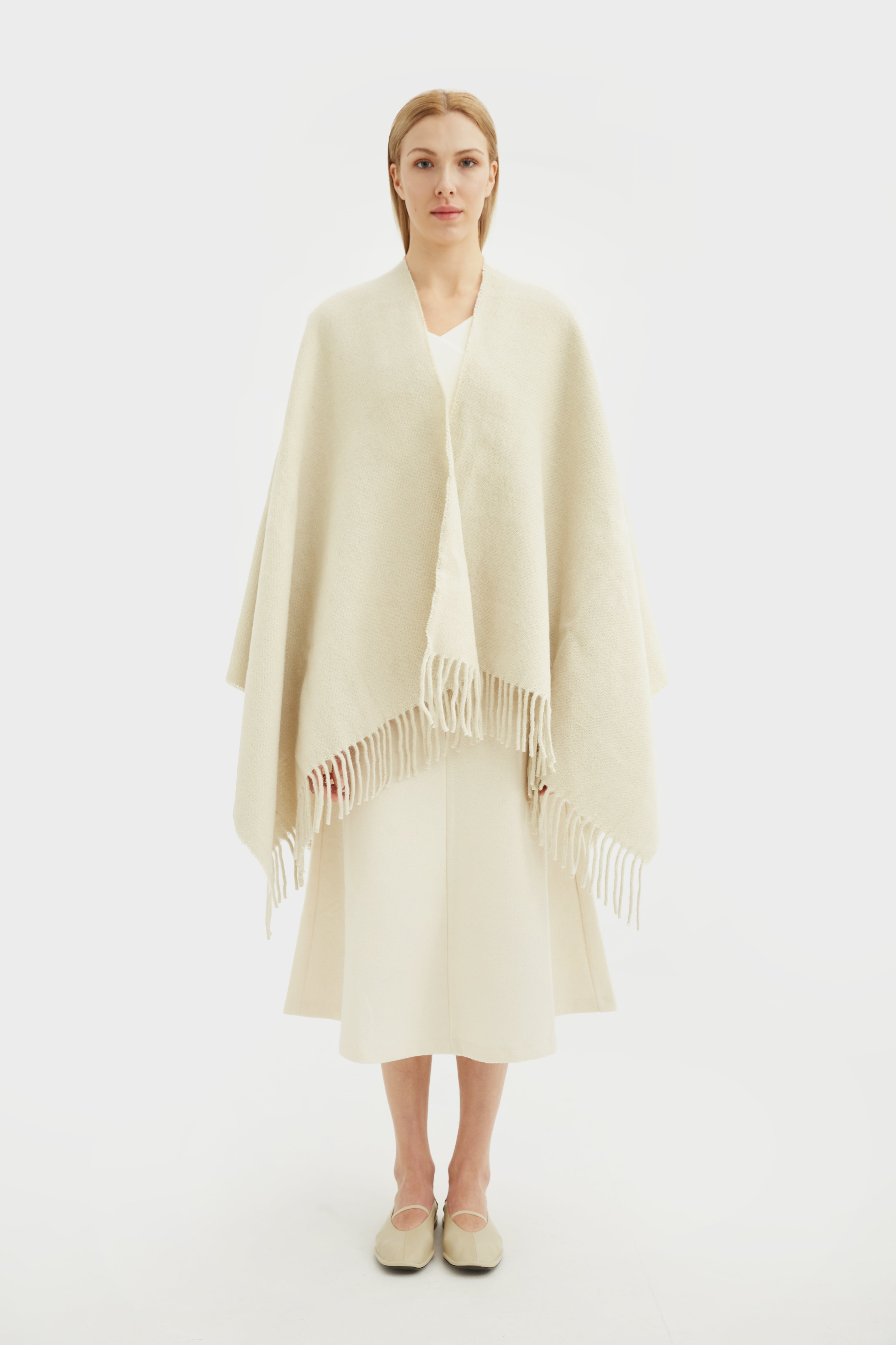 Natural fiber poncho